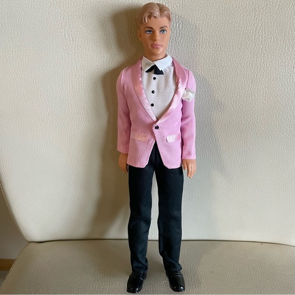 Barbie Other - Barbie Fashion Fever Ken Doll Pink Tux White Rose Y2K RARE
